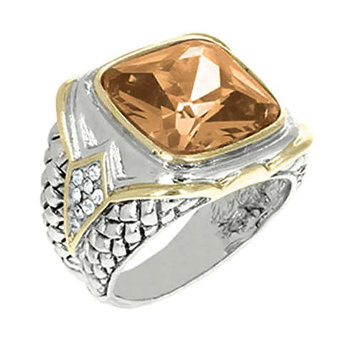 THE LUXE NK GLAM GIRL LUXURY JEWELRY COLLECTION - CZ RHINESTONE PRINCESS RING - VOLUME 1 RINGS