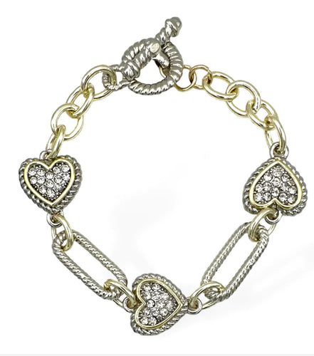 THE LUXE NK GLAM GIRL LUXURY JEWELRY COLLECTION -SILVER/GOLD HEART COLLECTION-VOLUME 1