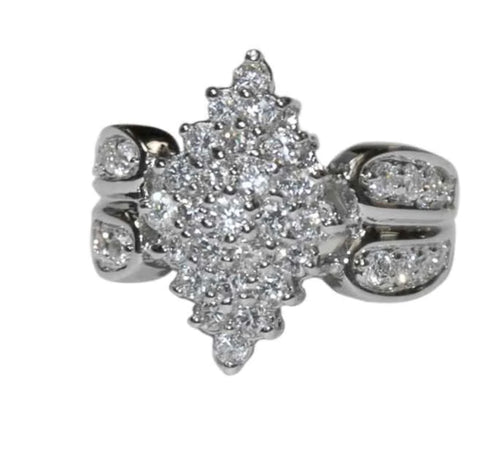 THE LUXE NK GLAM GIRL LUXURY JEWELRY COLLECTION - CZ RHINESTONE PRINCESS RING - VOLUME 1 RINGS