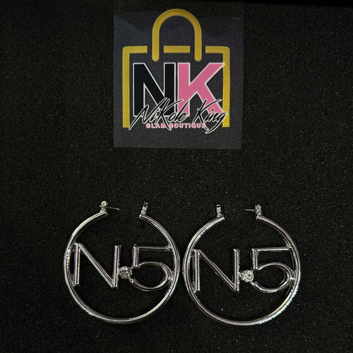 THE LUXE NK GLAM GIRL LUXURY JEWELRY COLLECTION - NK GLAM GIRL HIGH FASHION HOOPS - NK007