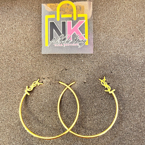 THE LUXE NK GLAM GIRL LUXURY JEWELRY COLLECTION - NK GLAM GIRL HIGH FASHION HOOPS - NK007