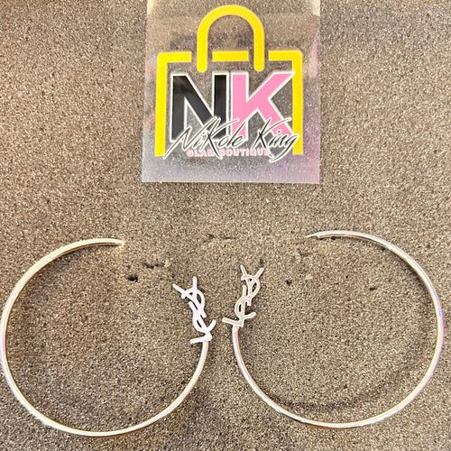 THE LUXE NK GLAM GIRL LUXURY JEWELRY COLLECTION - NK GLAM GIRL HIGH FASHION HOOPS - NK007
