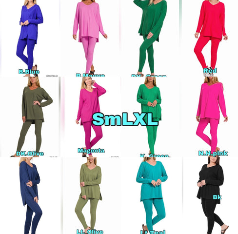 THE LUXE NK GLAM GIRL CUTE & COMFY COLLECTION - SUPER SOFT & STRETCHY LONG SLEEVE SET -MTMP9114