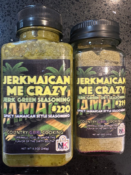 THE JERKMAICAN ME CRAZY DRY RUB & MARINADE GLAZES CARIBBEAN COLLECTION