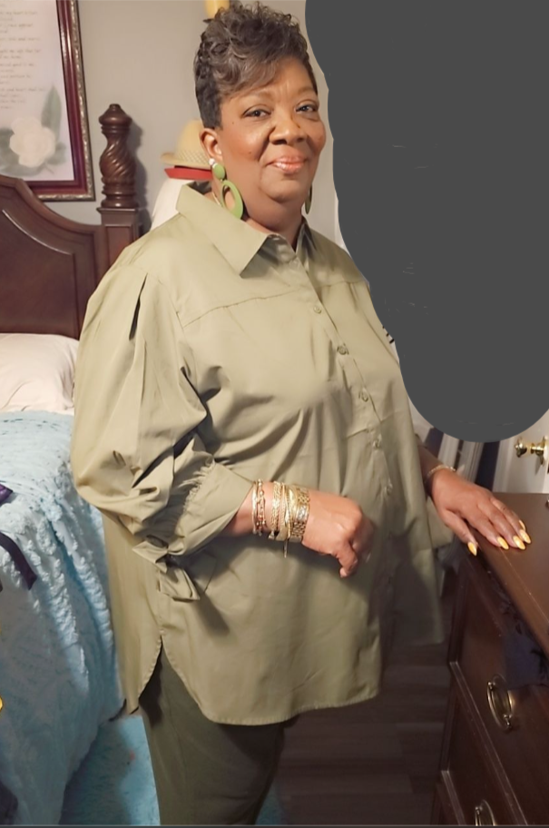 THE LUXE NK GLAM CAREER COLLAR SHIRT w/BOW SLEEVES-#4400