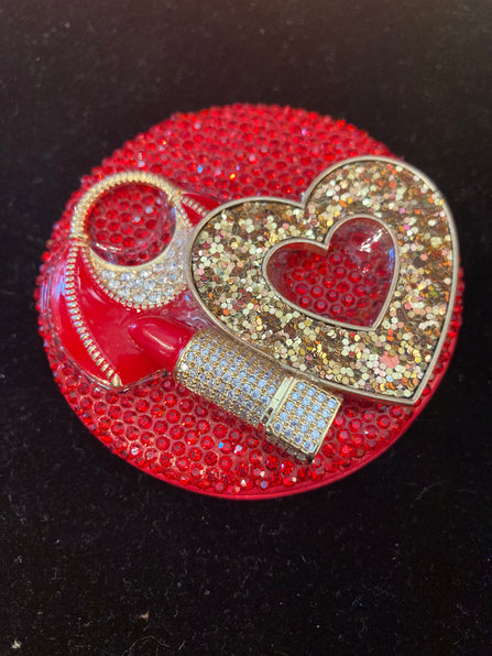 THE LUXE NK GLAM GIRL CUSTOM RHINESTONE COLLECTION - RHINESTONE MIRRORS AND PILL BOTTLES