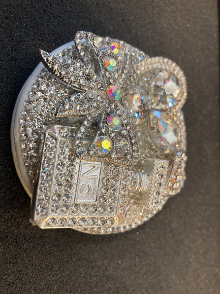 THE LUXE NK GLAM GIRL CUSTOM RHINESTONE COLLECTION - RHINESTONE MIRRORS AND PILL BOTTLES