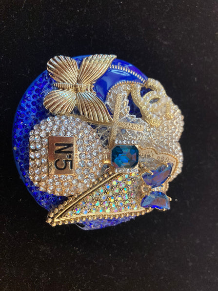 THE LUXE NK GLAM GIRL CUSTOM RHINESTONE COLLECTION - RHINESTONE MIRRORS AND PILL BOTTLES