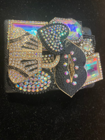 THE LUXE NK GLAM GIRL CUSTOM RHINESTONE COLLECTION - RHINESTONE MIRRORS AND PILL BOTTLES