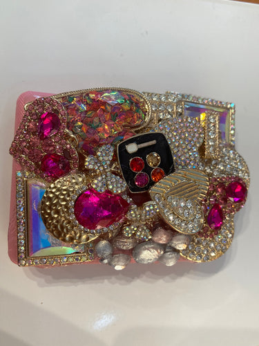 THE LUXE NK GLAM GIRL CUSTOM RHINESTONE COLLECTION - RHINESTONE MIRRORS AND PILL BOTTLES
