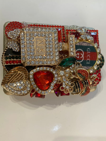 THE LUXE NK GLAM GIRL CUSTOM RHINESTONE COLLECTION - RHINESTONE MIRRORS AND PILL BOTTLES