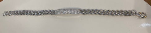 THE LUXE NK GLAM GIRL LUXURY JEWELRY COLLECTION - RHINESTONE CLUSTERED MAGNETIC CLASP BRACELET & BANGLES