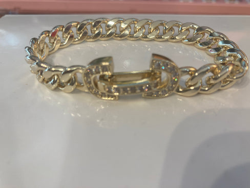 THE LUXE NK GLAM GIRL LUXURY JEWELRY COLLECTION - RHINESTONE CLUSTERED MAGNETIC CLASP BRACELET & BANGLES