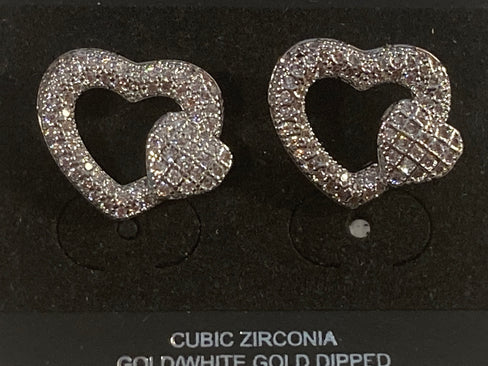 THE LUXE NK GLAM GIRL JEWELRY COLLECTIONS- SILVER X AND HEARTS BRACELET-4815
