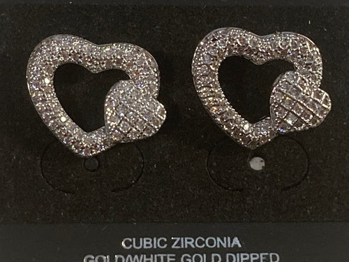 THE LUXE NK GLAM GIRL JEWELRY COLLECTIONS- SILVER X AND HEARTS BRACELET-4815