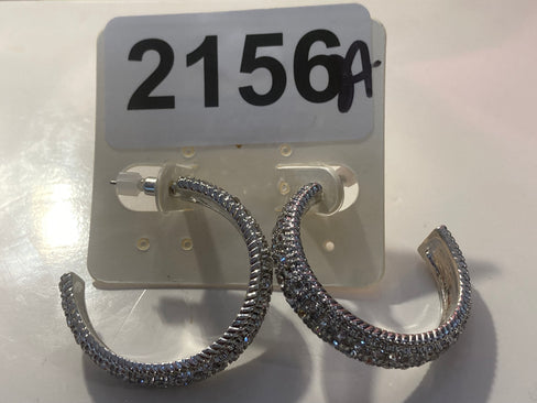 THE LUXE NK GLAM GIRL LUXURY JEWELRY COLLECTION - VARIOUS RHINESTONE HOOP EARRINGS -2156A