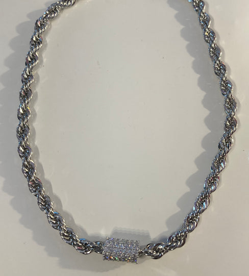 THE LUXE NK GLAM GIRL LUXURY JEWELRY COLLECTION - RHINESTONE CLUSTERED MAGNETIC CLASP BRACELET & BANGLES
