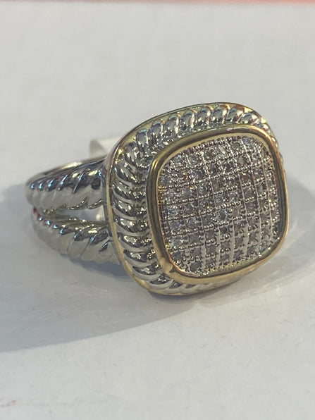 THE LUXE NK GLAM GIRL LUXURY JEWELRY COLLECTION - CZ RHINESTONE PRINCESS RING - VOLUME 2 RINGS