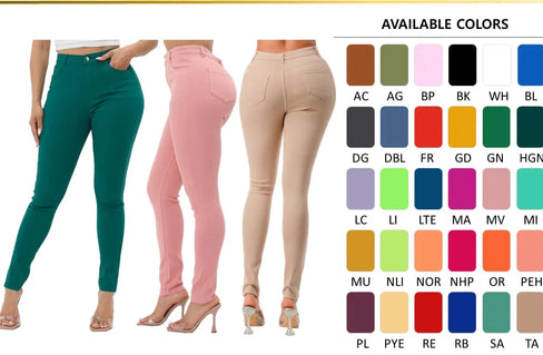 THE LUXE NK GLAM GIRL SUPER STRETCHY FLY GIRL JEAN COLLECTIONS-YELLOWS