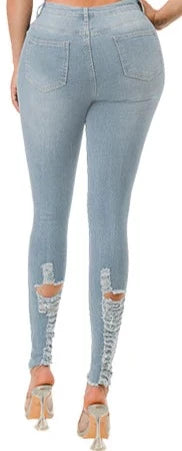 THE LUXE NK GLAM GIRL SUPER STRETCHY FLY GIRL JEAN COLLECTIONS-YELLOWS