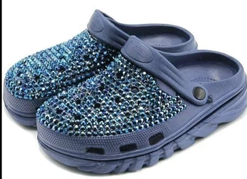 THE LUXE NK GLAM GIRL BLING COLLECTION - BLING RHINESTONE CROCS