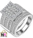 THE LUXE NK GLAM GIRL LUXURY JEWELRY COLLECTION - CZ RHINESTONE PRINCESS RING - VOLUME 2 RINGS