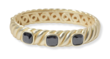 THE LUXE NK GLAM GIRL DESIGNER INSPIRED MATTE GOLD BANGLE COLLECTION -