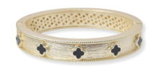 THE LUXE NK GLAM GIRL DESIGNER INSPIRED MATTE GOLD BANGLE COLLECTION -