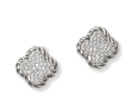 THE LUXE NK GLAM GIRL LUXURY JEWELRY COLLECTION- BELT COLLECTION- CLOVER STUD EARRINGS/BRACELETS/NECKLACES