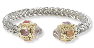 THE LUXE NK GLAM GIRL LUXURY JEWELRY COLLECTIONS-14K PLATED MULTI COLORED RHINESTONE