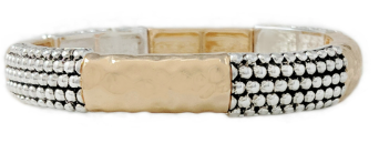 THE LUXE NK GLAM GIRL LUXURY JEWELRY COLLECTION - RHINESTONE CLUSTERED MAGNETIC CLASP BRACELET & BANGLES