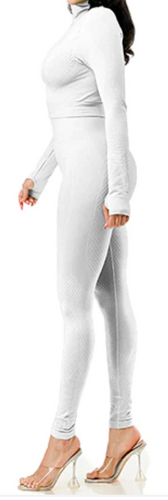 THE LUXE NK GLAM GIRL BASIC SEAMLESS 2PC ACTIVE SET COLLECTION- 2176A