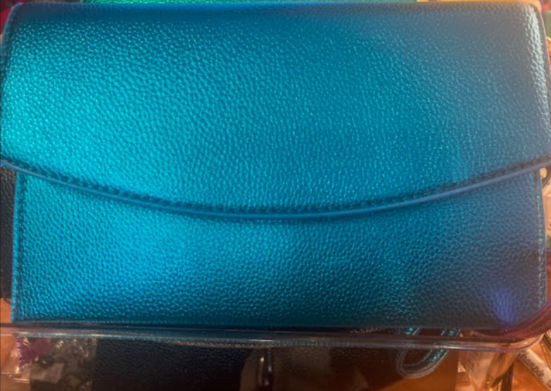 THE LUXE NK GLAM GIRL BELTS & ACCESSORY COLLECTION - NK GLAM METALLIC ENVELOPE CLUTCH -#2360