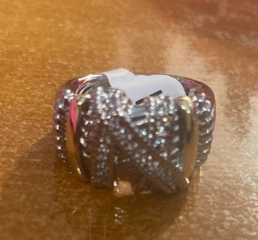 THE LUXE NK GLAM GIRL LUXURY JEWELRY COLLECTION - CZ RHINESTONE PRINCESS RING - VOLUME 2 RINGS