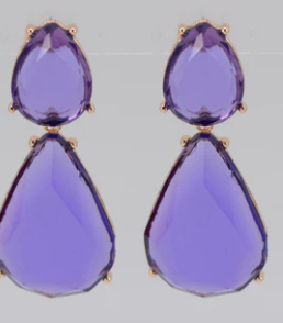 THE LUXE NK GLAM CLASSY LUXURY JEWELRY COLLECTION -ACRYLIC CRYSTAL EARRINGS - VOLUME 2