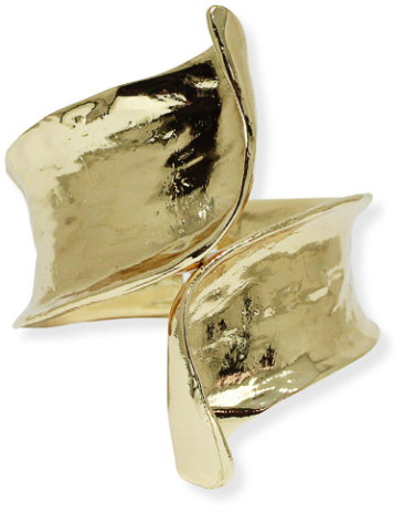 THE LUXE NK GLAM FLY WESTERN GLAM GIRL HAMMERED STONE CUFF - BG3703