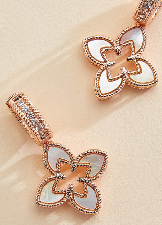THE LUXE NK GLAM GIRL LUXURY JEWELRY COLLECTION- BELT COLLECTION- CLOVER STUD EARRINGS/BRACELETS/NECKLACES