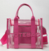 FLY GIRL PATCHWORK CLEAR GLAM TOTE BAG