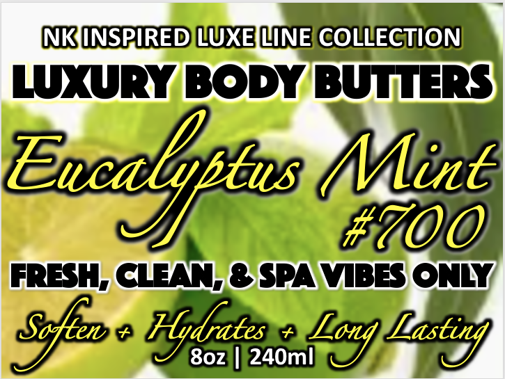 NK INSPIRED LUXE LINE SHEA BODY BUTTERS & OIL COLLECTIONS-#700-EUCALYPTUS MINT