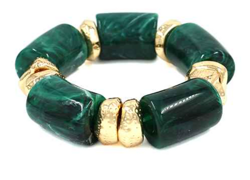 THE LUXE NK GLAM GIRL LUXURY JEWELRY COLLECTION - ACRYLIC BAMBOO STATEMENT BRACELETS