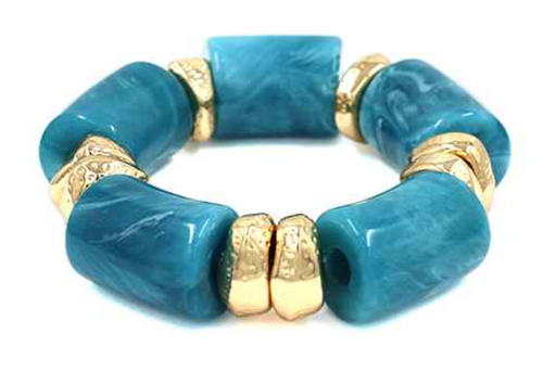 THE LUXE NK GLAM GIRL LUXURY JEWELRY COLLECTION - ACRYLIC BAMBOO STATEMENT BRACELETS