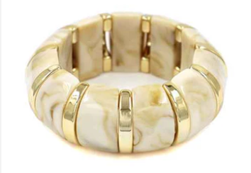 THE LUXE NK GLAM GIRL LUXURY JEWELRY COLLECTION - ACRYLIC BAMBOO STATEMENT BRACELETS