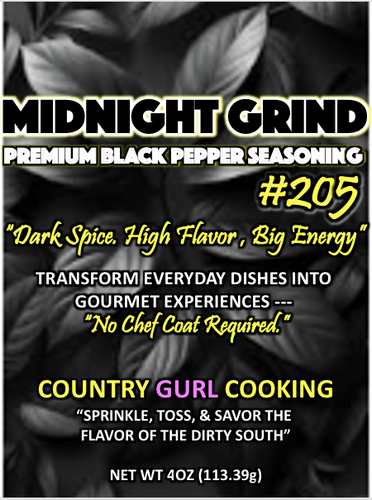 MIDNIGHT GRIND PREMIUM BLACK PEPPER & GLAZES COLLECTION