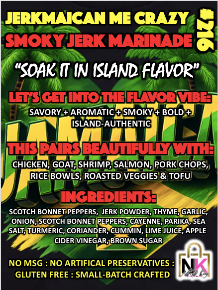 THE JERKMAICAN ME CRAZY DRY RUB & MARINADE GLAZES CARIBBEAN COLLECTION