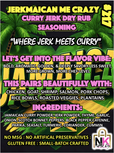 THE JERKMAICAN ME CRAZY DRY RUB & MARINADE GLAZES CARIBBEAN COLLECTION