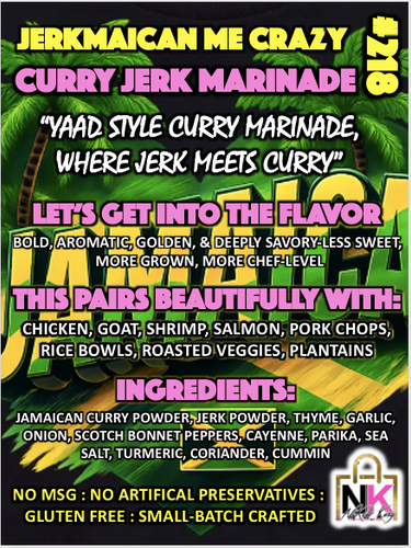 THE JERKMAICAN ME CRAZY DRY RUB & MARINADE GLAZES CARIBBEAN COLLECTION