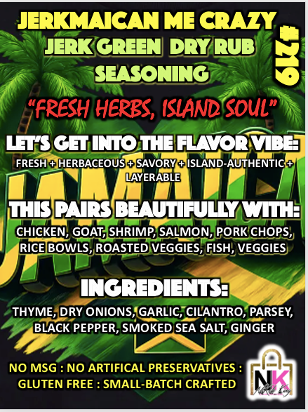 THE JERKMAICAN ME CRAZY DRY RUB & MARINADE GLAZES CARIBBEAN COLLECTION