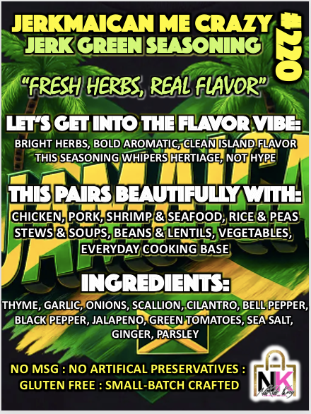 THE JERKMAICAN ME CRAZY DRY RUB & MARINADE GLAZES CARIBBEAN COLLECTION