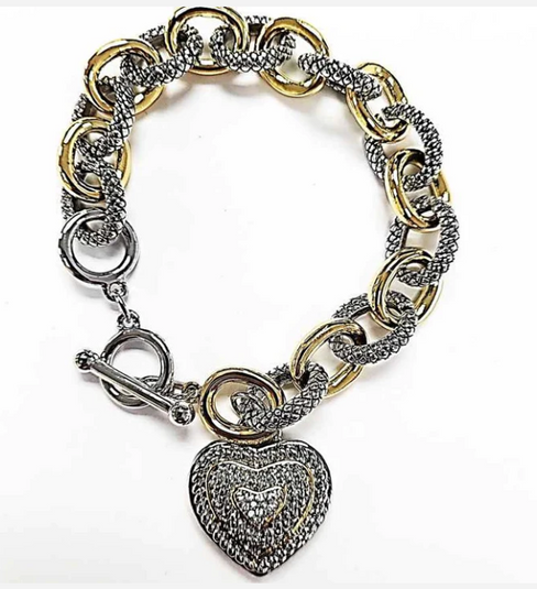 THE LUXE NK GLAM GIRL LUXURY JEWELRY COLLECTION -SILVER/GOLD HEART COLLECTION-VOLUME 1