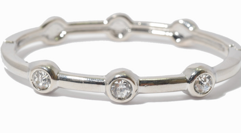 THE LUXE NK GLAM GIRL LUXURY JEWELRY COLLECTION - RHINESTONE CLUSTERED MAGNETIC CLASP BRACELET & BANGLES